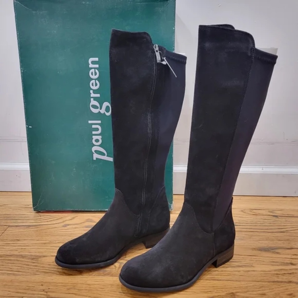 Paul Green water-repellent suede boots size 5.5